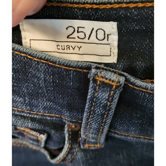 Gap Curvy Flare Womens Low Rise Stretch Blue Jeans Size 25/0r - Picture 5 of 11